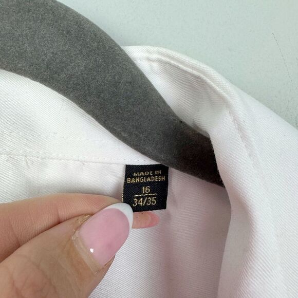 DONALD TRUMP SIGNATURE COLLECTION | Classic White Men's Dress Shirt 16/34-35 - Picture 8 of 9